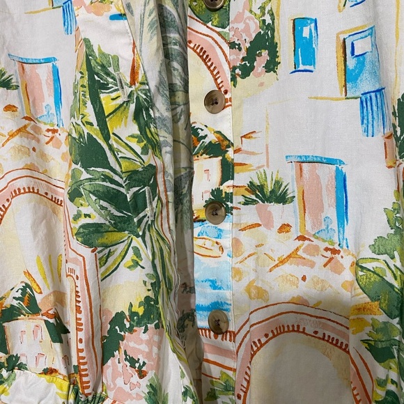 The Good Journey Tropical Print Short Sleeve Romper size 14 - Picture 4 of 8